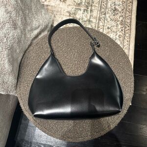 Elegant Black Leather Women's Bag